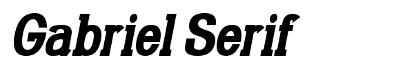 Gabriel Serif font preview